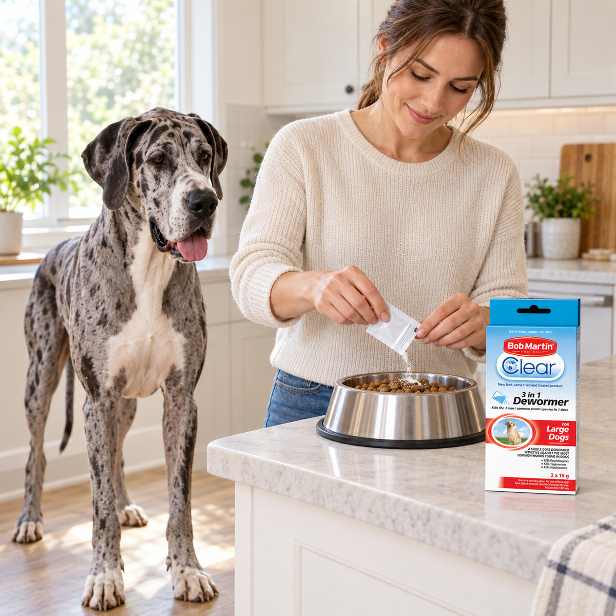 Bob Martin 3in1 Dewormer Large Dogs (15 g) lifestyle image