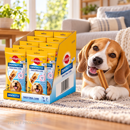 Pedigree DentaStix Medium Dog Dental Treats – Box of 10 × 7 Sticks lifestyle image
