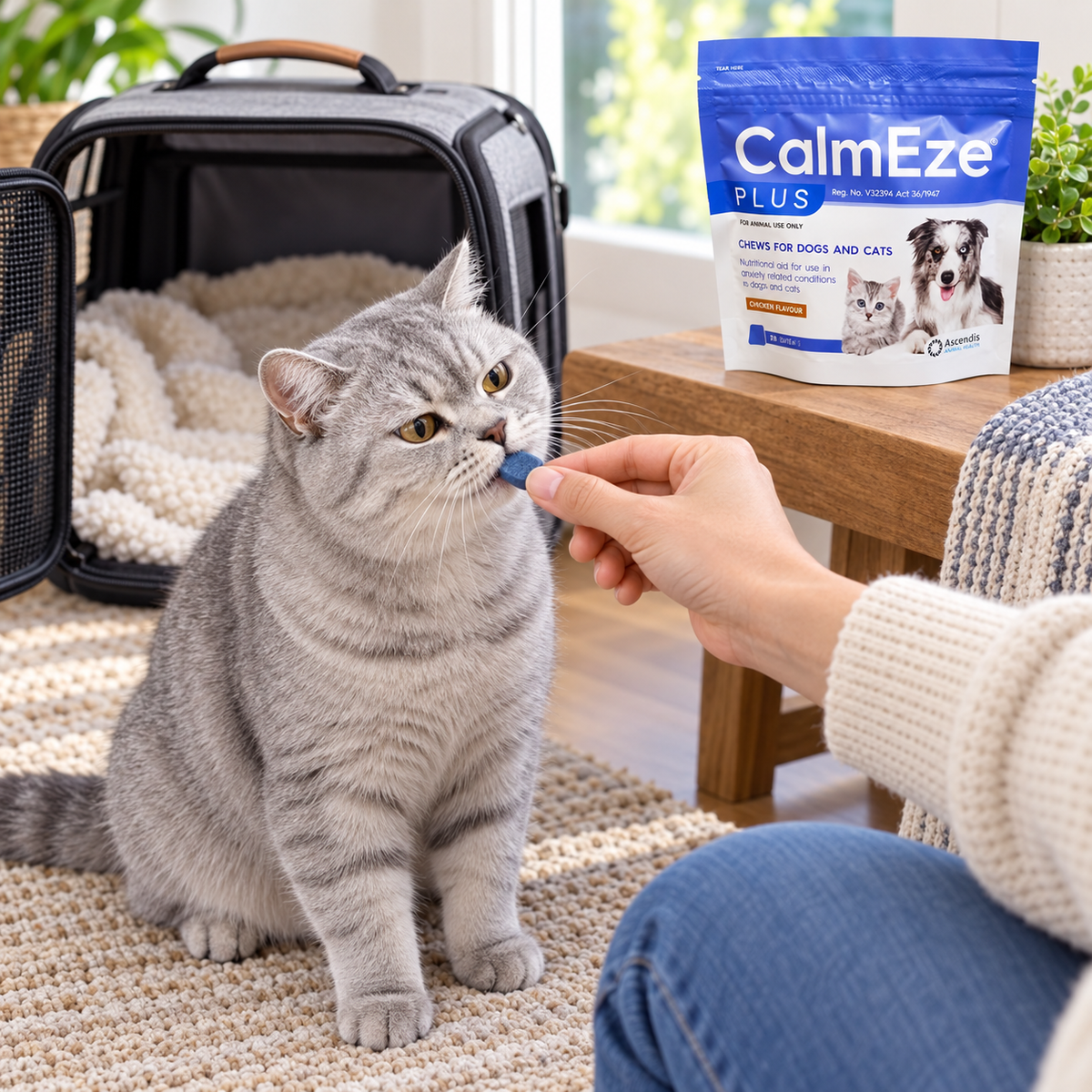 Calmeze Plus Chews for Dogs & Cats (30 Chews) lifestyle image
