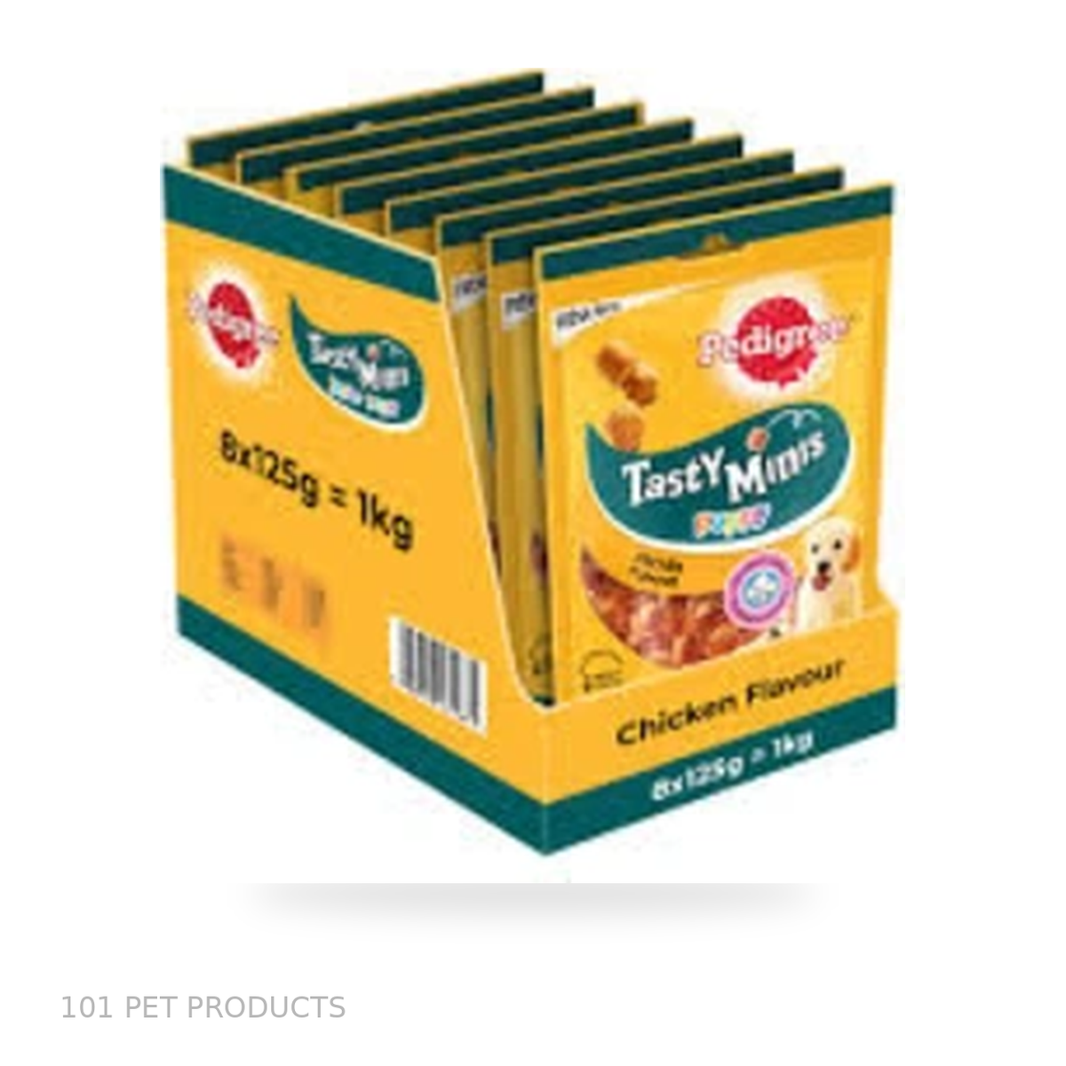 Pedigree Tasty Minis Chicken Puppy Treats – Box of 8 × 125 g