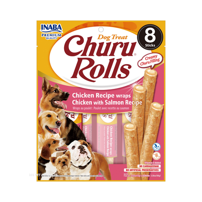 Churu Rolls Dog Chicken & Salmon 8 × 12 g (96 g)