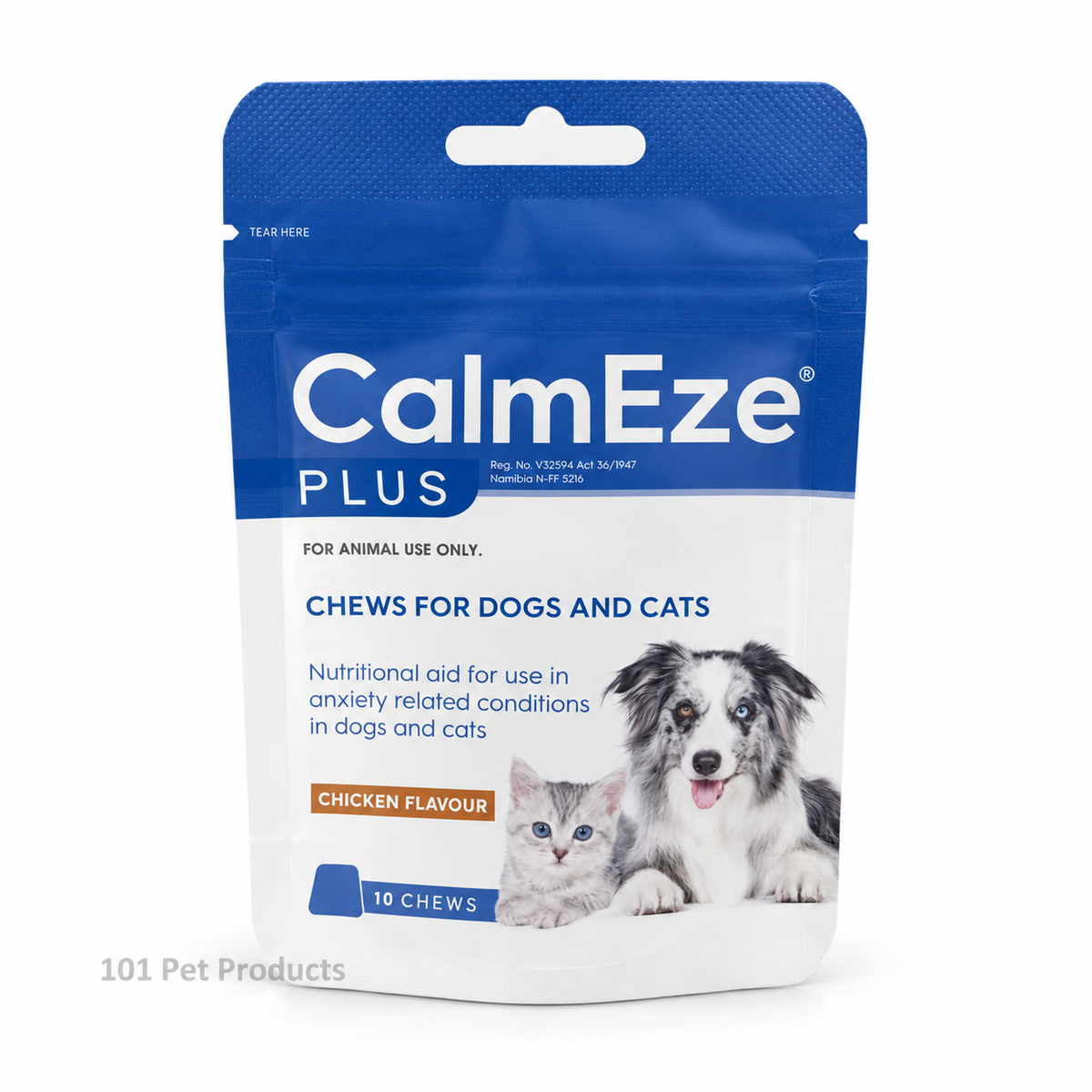 Calmeze Plus Chews for Dogs & Cats (10 Chews)