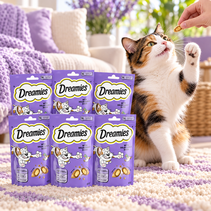 Dreamies Cat Treats – Duck Box lifestyle image