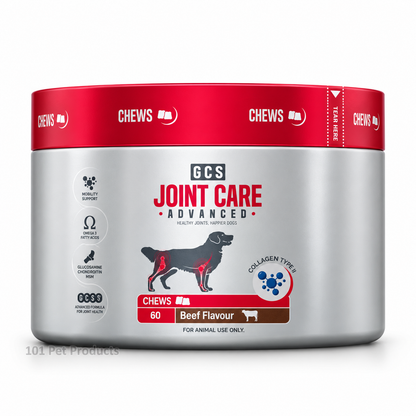 GCS Advanced Joint Care Chews for Dogs – Beef Flavour (60 Chews)