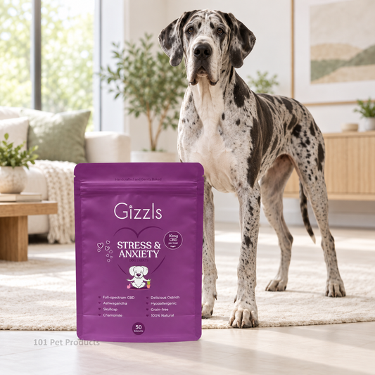 Gizzls Stress & Anxiety CBD Treats 150 g Large Dog lifestyle image