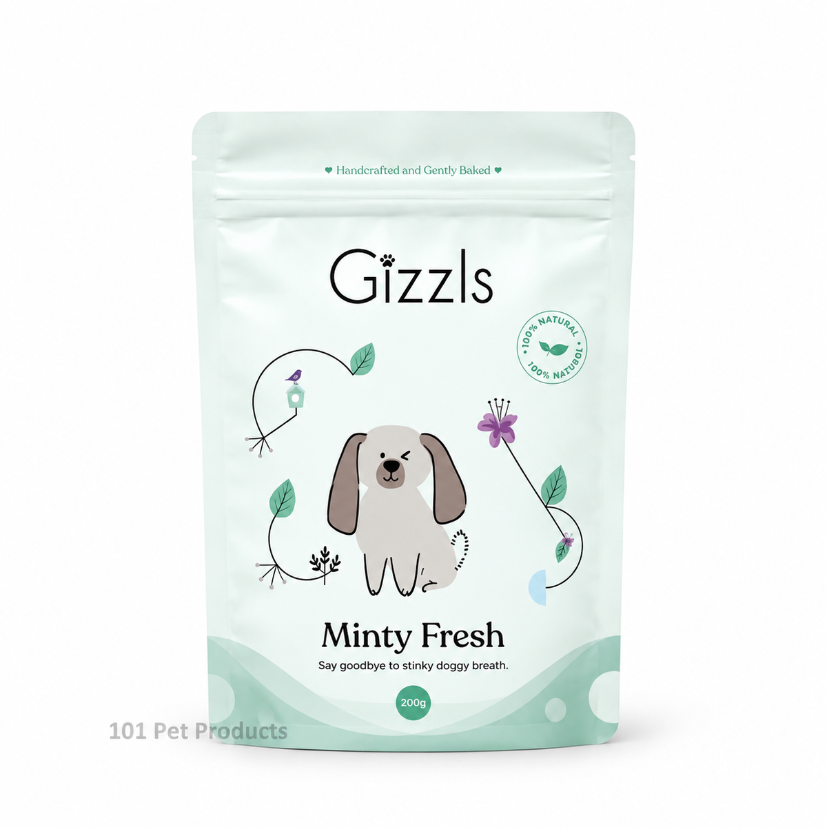 Gizzls Minty Fresh Dog Treats (200 g)