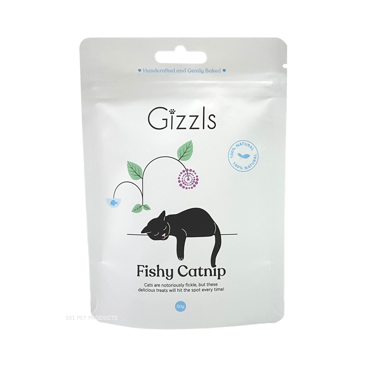 Gizzls Fishy Catnip Cat Treats (50 g)
