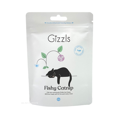 Gizzls Fishy Catnip Cat Treats (50 g)