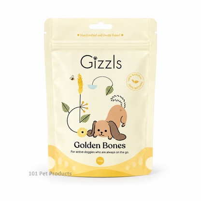 Gizzls Golden Bones Dog Treats (100 g)