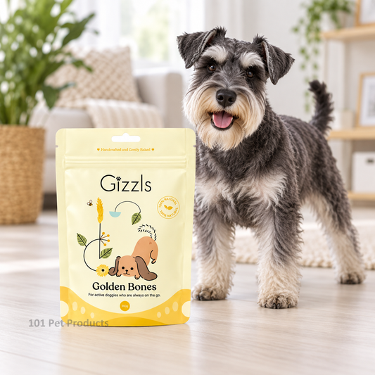 Gizzls Golden Bones Dog Treats (100 g) lifestyle image
