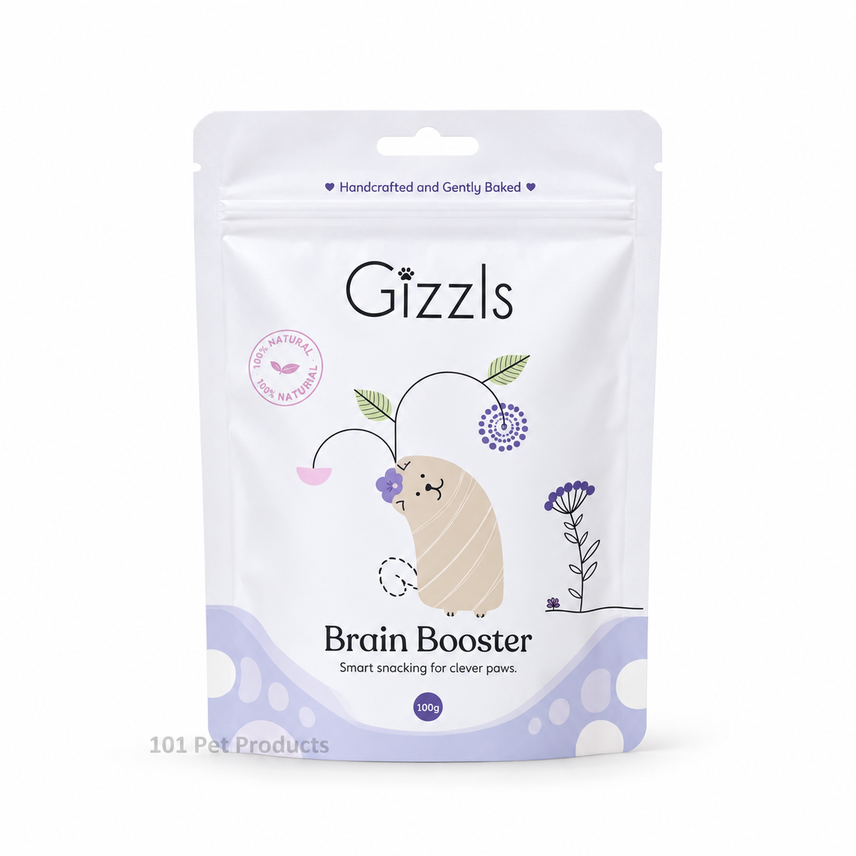 Gizzls Brain Booster Dog Treats (100 g)
