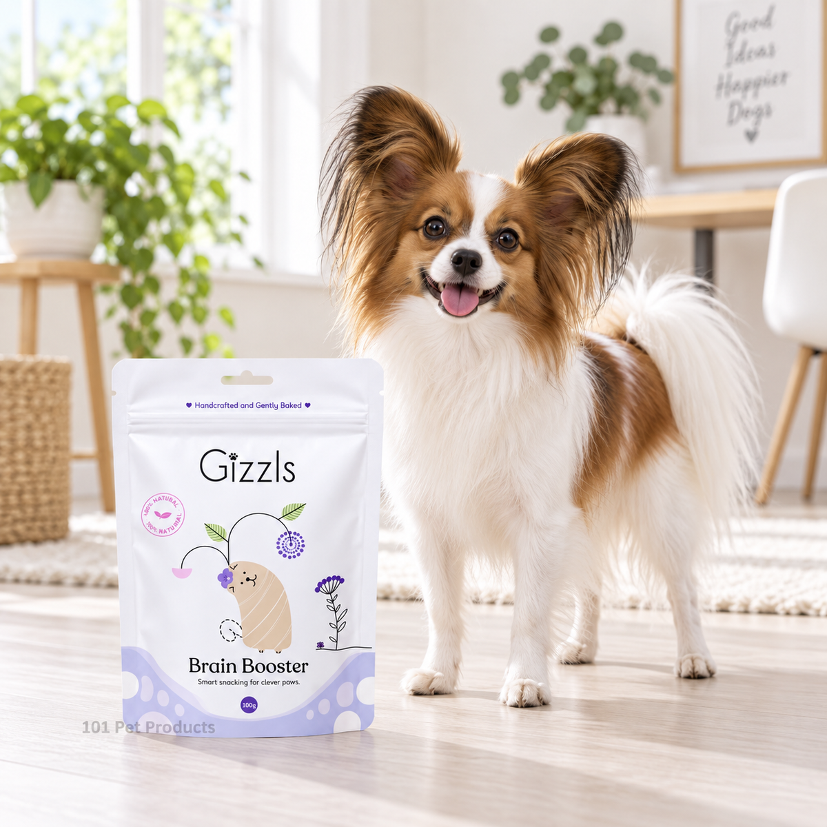 Gizzls Brain Booster Dog Treats (100 g) lifestyle image