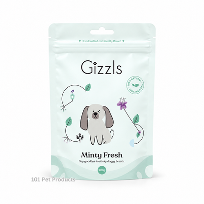Gizzls Minty Fresh Dog Treats (100 g)