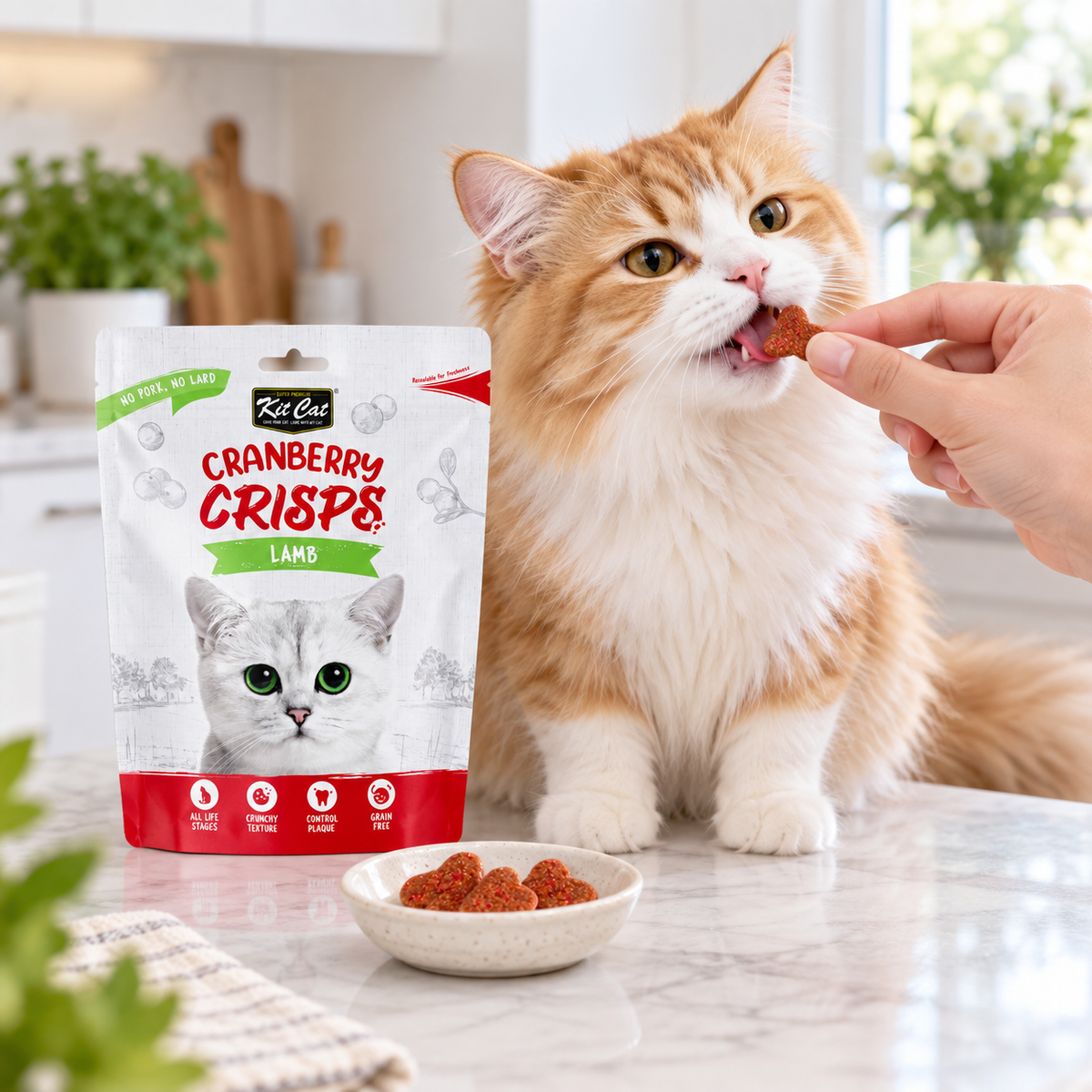 Kit Cat Cranberry Crisps Lamb (60 g) lifestyle image