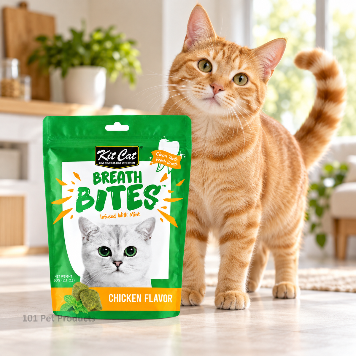 Kit Cat Dentalbreathbites Chicken (60 g) lifestyle image