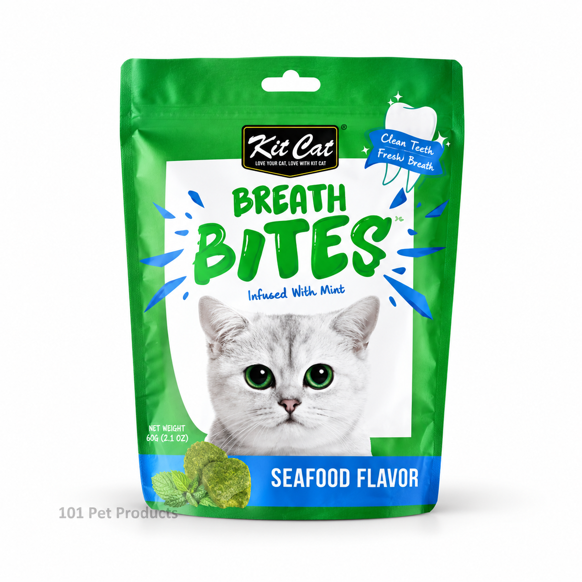 Kit Cat Dentalbreathbites Seafood (60 g)