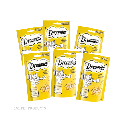 Dreamies Cheese Cat Treats – Box of 6 × 60 g