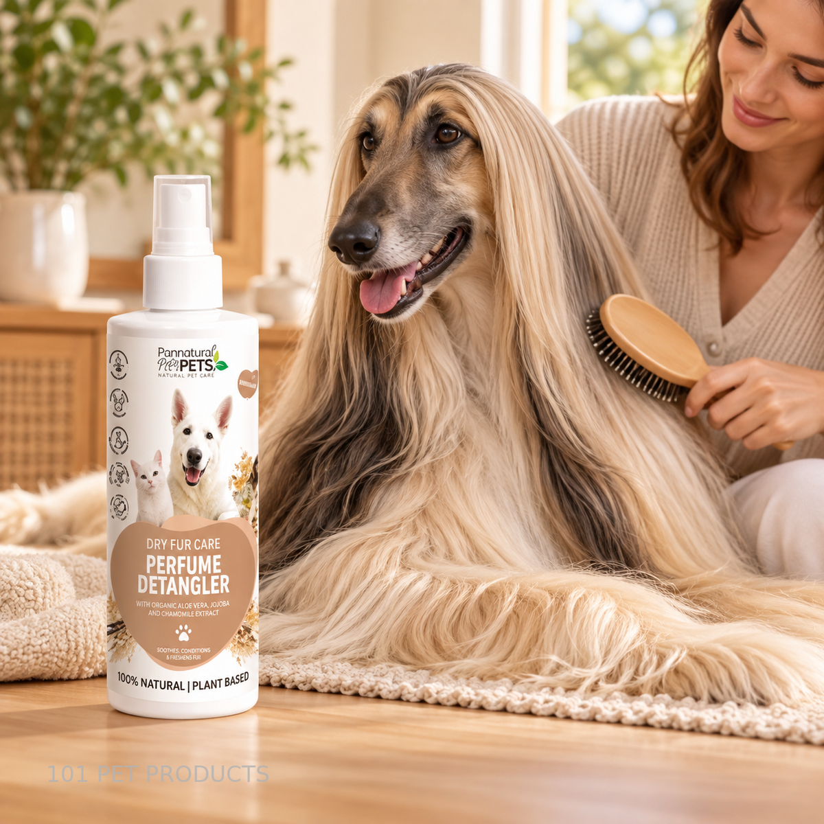 Pannatural Pets Dry Fur Care Detangler 250 ml lifestyle image