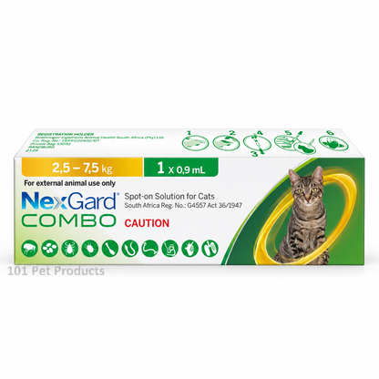 NexGard Combo Spot-On for Cats 2.5–7.5 kg (1 Pipette)