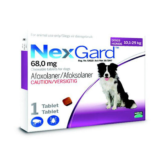 Nexgard 10.1 - 25kg (68.0mg) 1's