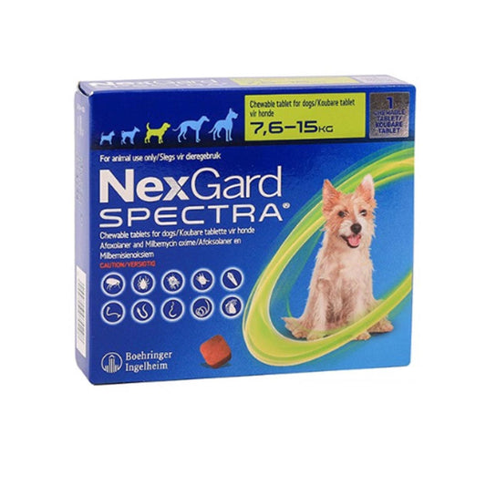 Nexgard Spectra Med 7.6-15kg 1's