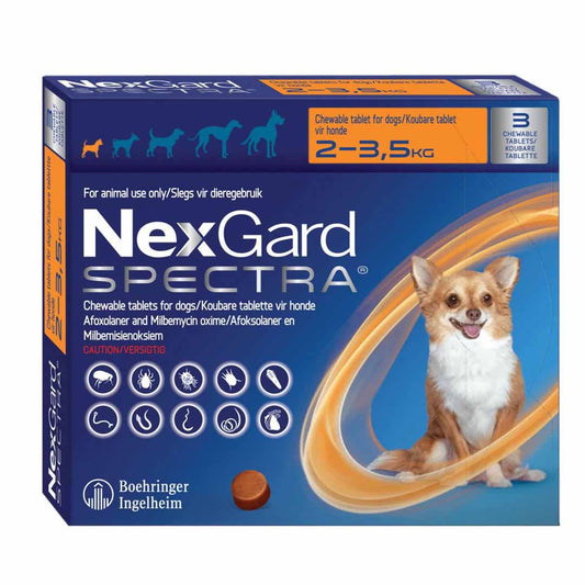 Nexgard Spectra Xs 2-3.5kg 3's