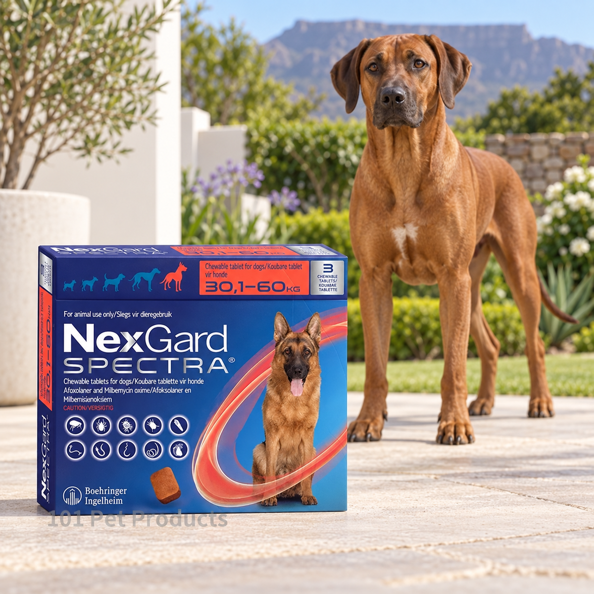 NexGard Spectra for Dogs 30.1–60 kg (3 Tablets)