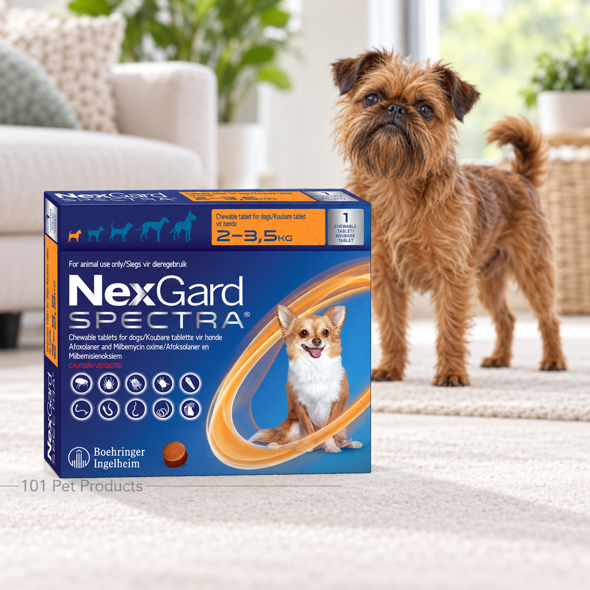 NexGard Spectra for Dogs 2–3.5 kg (3 Tablets)