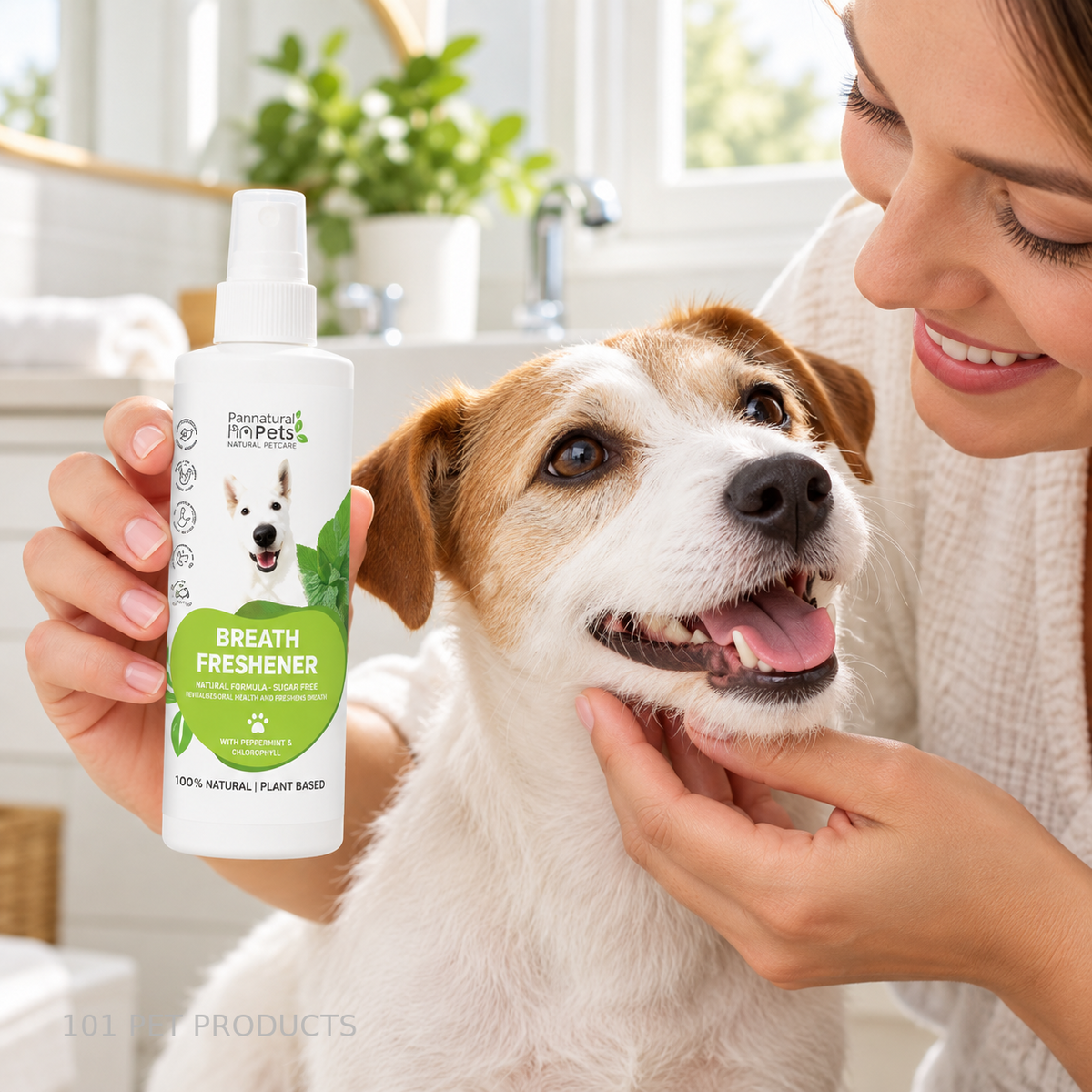 Pannatural Pets Cool Breath Freshener for Dogs – 250 ml lifestyle image