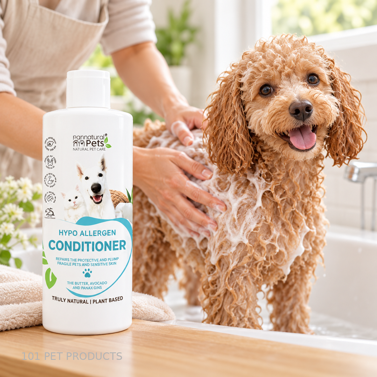 Pannatural Pets Hypoallergenic Conditioner 500 ml lifestyle image