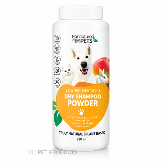 Pannatural Pets Dry Shampoo Powder Mango 220 ml