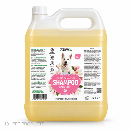 Pannatural Pets Baby Soft Shampoo – 5 L