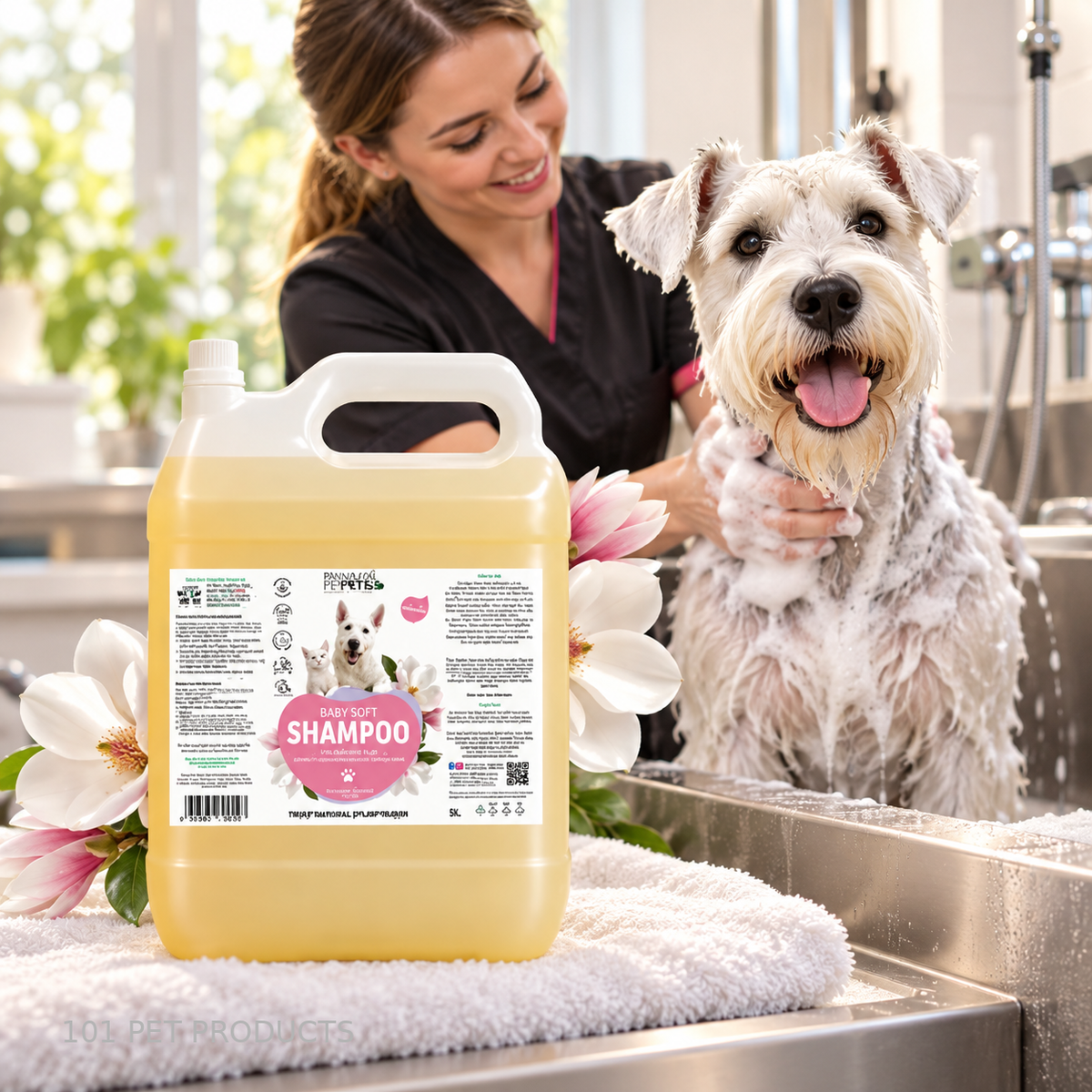 Pannatural Pets Baby Soft Shampoo – 5 L lifestyle image