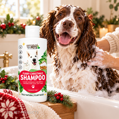Pannatural Pets Furry Christmas Shampoo – 500 ml lifestyle image