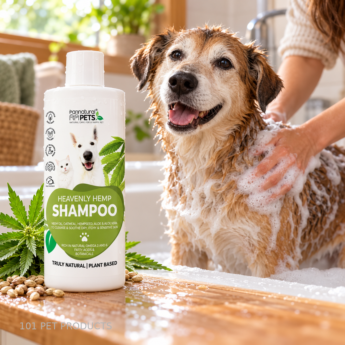 Pannatural Pets Heavenly Hemp Shampoo – 500 ml lifestyle image