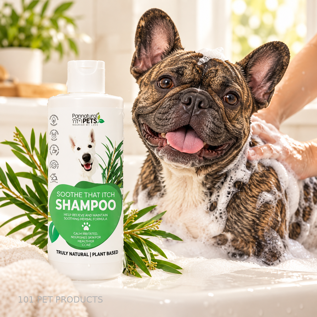 Pannatural Pets Soothe That Itch Shampoo – 500 ml lifestyle image