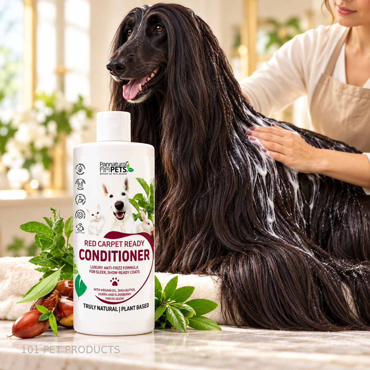 Pannatural Pets Red Carpet Ready Conditioner 500 ml lifestyle image