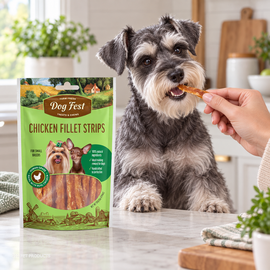 Dog Fest Chicken Fillet Strips for Small Breeds (55 g) lifestyle image