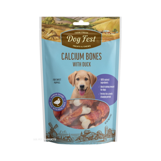 Dog Fest Duck Calcium Bones for Puppies (90 g)