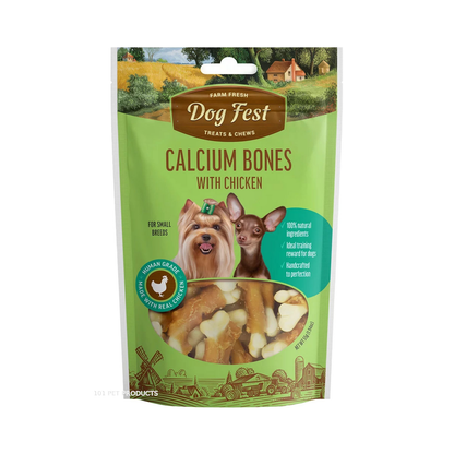 Dog Fest Chicken Calcium Bones for Small Breeds (55 g)