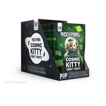 Bags O' Wags Chewies - Cat Packs O' Purrs Cosmic Kitty - Chicken & Catnip