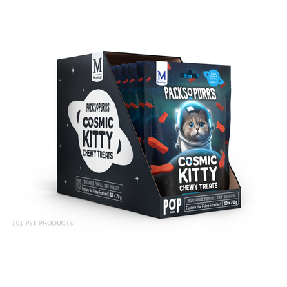 Bags O' Wags Chewies - Cat Packs O' Purrs Cosmic Kitty - Tuna & Rosemary