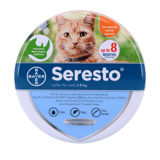 Seresto® Flea & Tick Collar for Cats <8kg (Orange)