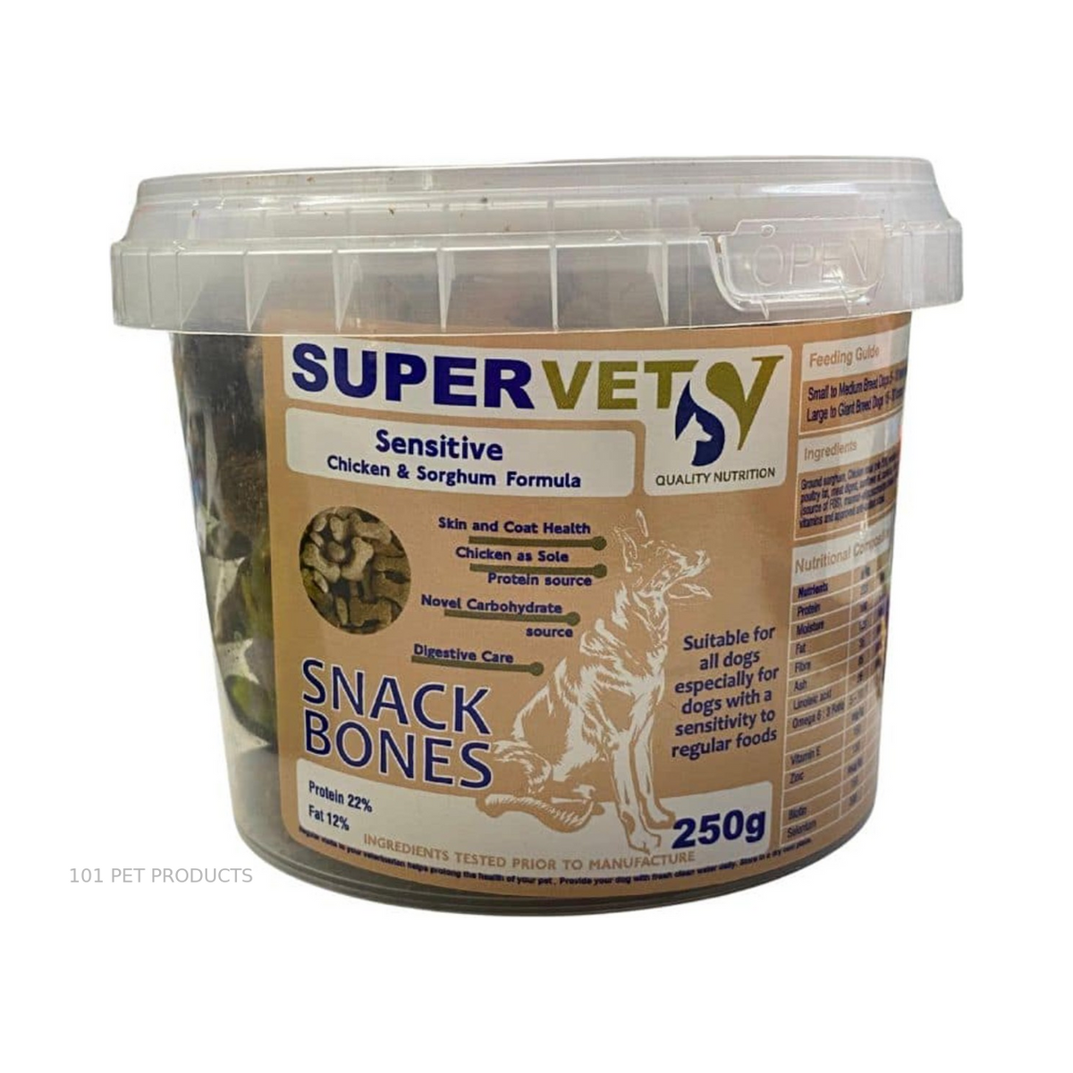 Supervet Sensitive Snack Bones (250 g)