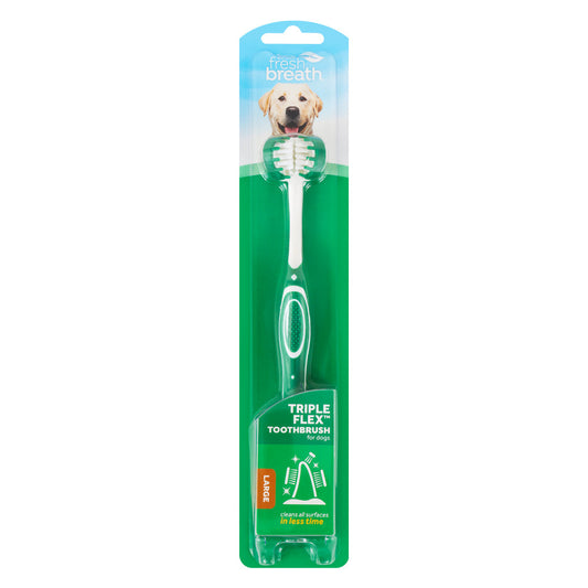 Triple Flex Toothbrush For Dogs - Large