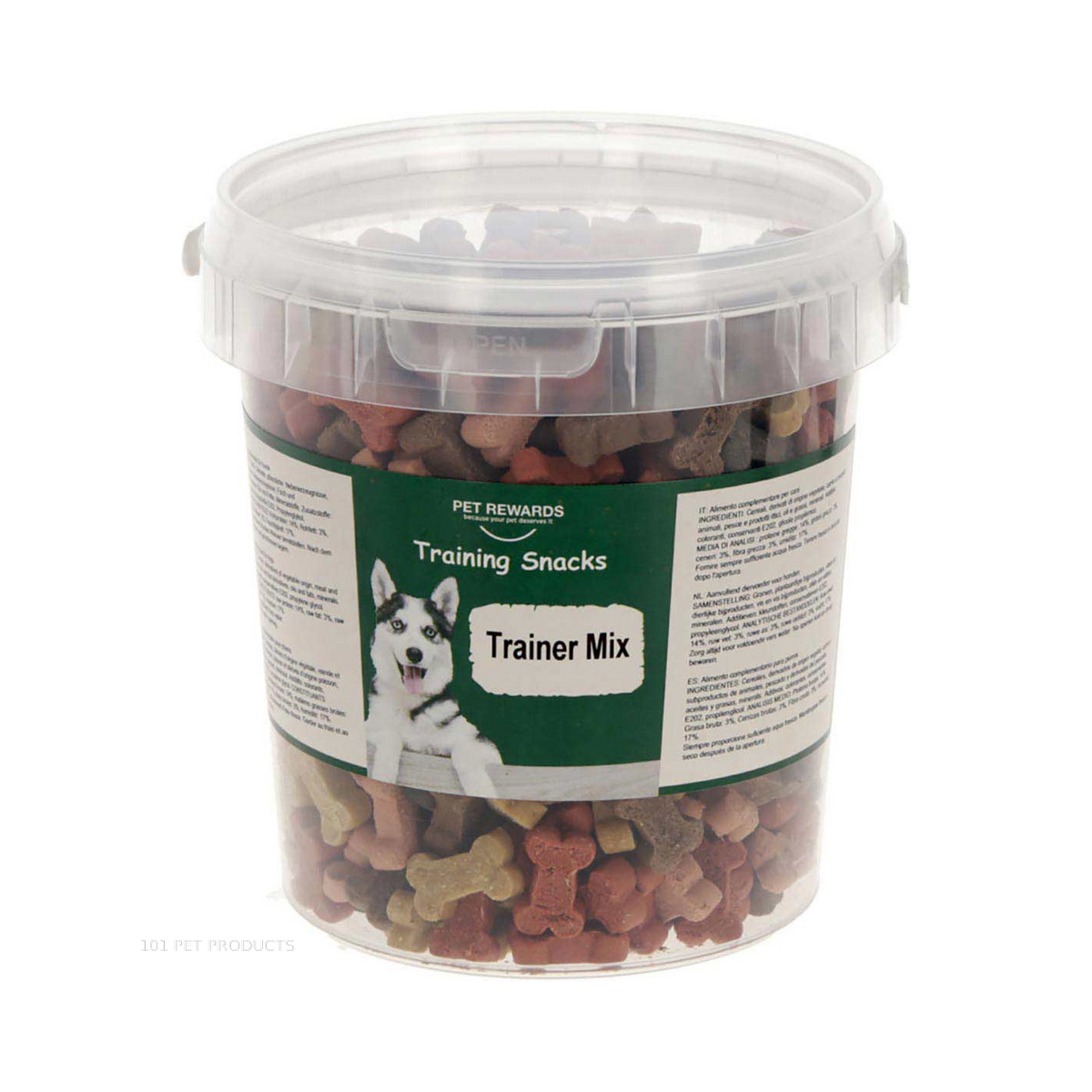 Pet Rewards Trainer Snack Duo Round Mix Tub (500 g)