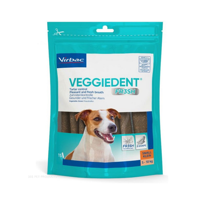 Virbac C.E.T. VeggieDent FR3SH Chews Small (15 Pack)