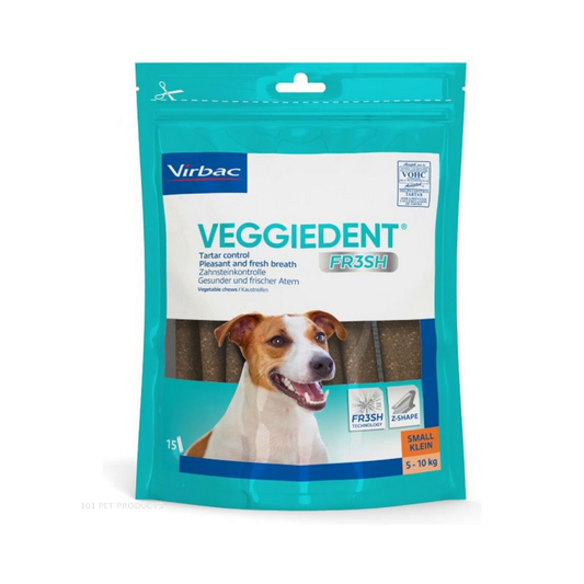 Virbac C.E.T. VeggieDent FR3SH Chews Small (15 Pack)