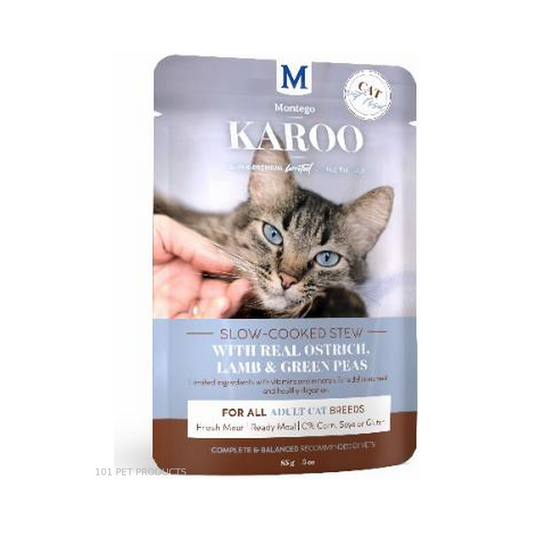 Karoo Cat Wet Food - Adult - Ostrich & Peas