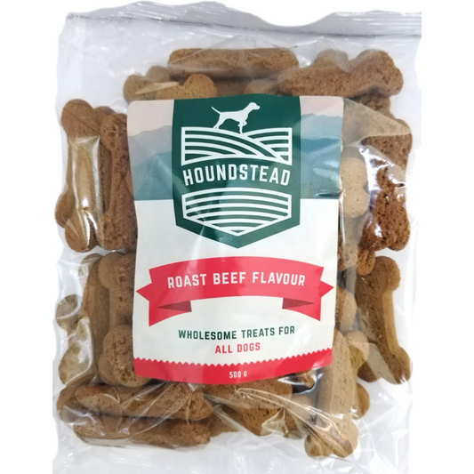 Houndstead Roast Beef Biscuits 500g
